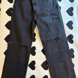 Abercrombie - NWT - Curve Love High Rise 90s Relaxed Jean sz 29xs - Black